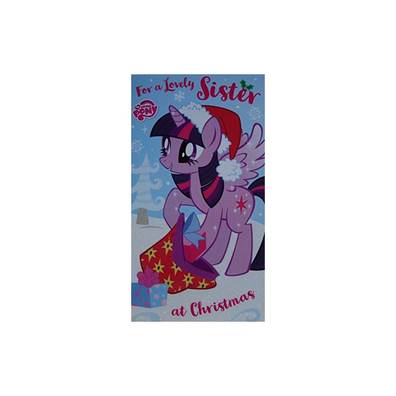 My Little Pony MLX08 Sister Christmas Card,Multi Colour