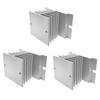 Aracombie Aluminum SSR Heat Sink, Solid State Relay Silver Radiator