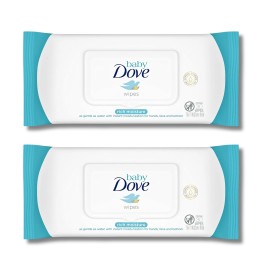 Dove 2-Pack Dove Fresh Clean Sensitive Wipes 60 Ct (2×60) – Hypoallergenic Rich Moist