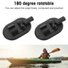 2PCS Inflatable Boat Tent Base PVC 180 Degree Rotation Kayak