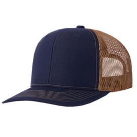 Foetest Adjustable Cap Sun Hat Baseball Cap Mesh Cap Cotton Hat Sport Hat Outdoor Cap for Men and Women Navy Brown