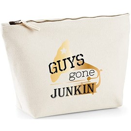 Hippowarehouse Guys Gone Junkin' printed make up cosmetic wash bag 18x19x9cm
