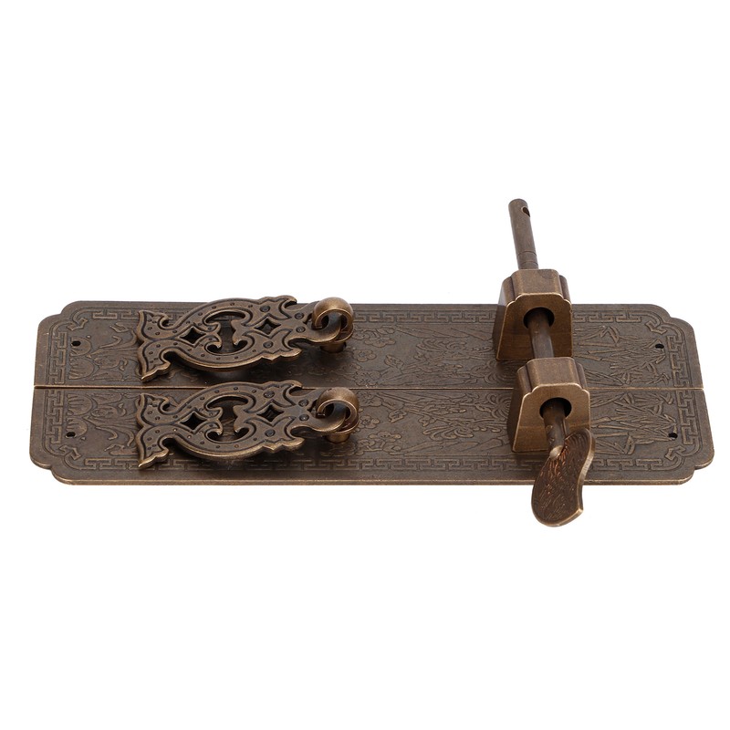 Door Handles Kit Chinese Style Antique Copper Gate Pull Handle