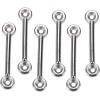 Amarine Made 12Pc Stainless Steel Bimini Top Strap Pad Eye