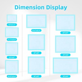 FluffyDream Super Absorbent Pet Training Pads, Waterproof Puppy & Dog Pee Pads for Housebreaking, Blue:_23.6" x 35.4" (20 PCS)