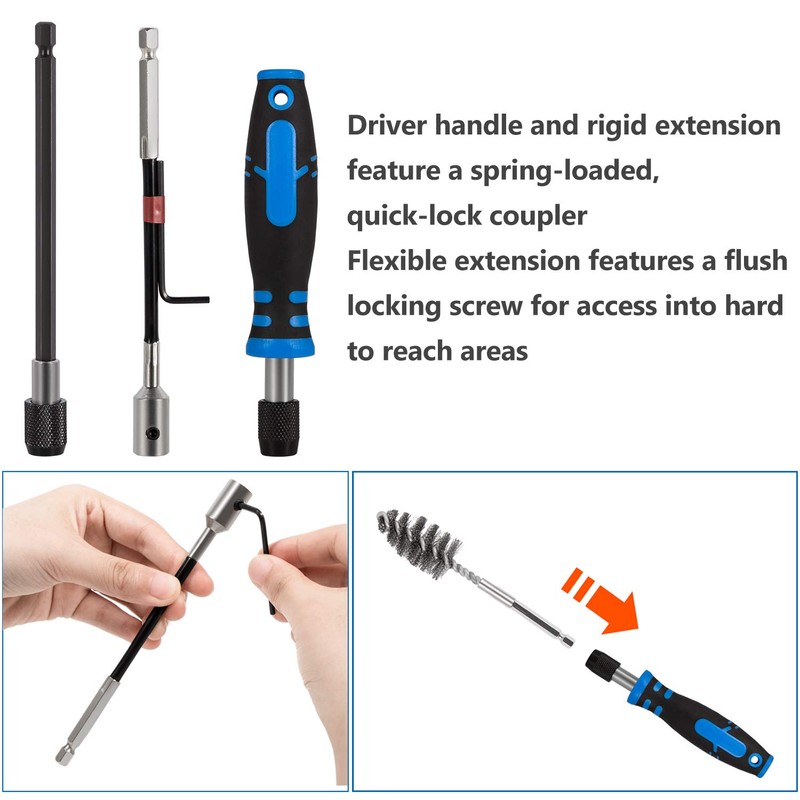 Diesel Injector-Seat Brush Master Cleaning Kit 8090S Premium Stainless Steel