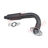 ARSPORT Low profile Exhaust Muffler solid piece pipe Compatible with