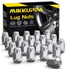 MIKKUPPA 1/2-20 Lug Nuts, 20pcs Triple Layered Chrome Finish Closed