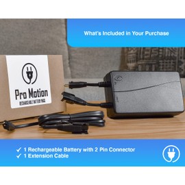 Pro Motion Rechargeable Battery Pack for Power Reclining Furniture. Universal Design for Electric Recliners, Sofas, Loveseats, Chairs and Couches