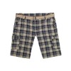 Lavecchia LV-65 Men's Plus Size Cargo Shorts with Belt, checked