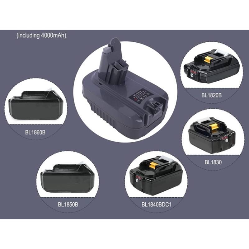 Vacuum Cleaner Battery Converter ABS 18V to 21.6V Over Temp