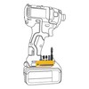 StealthMounts Yellow Dewalt XR & Flexvolt Magnetic Bit Holder |