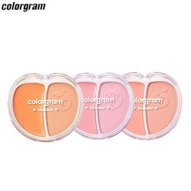 COLORGRAM Tintin Dory Duo Blusher 5g, Color:05 Red Heart Duo
