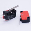 Twidec/6Pcs Micro Limit Switch Short Straight Hinge Lever Arm SPDT