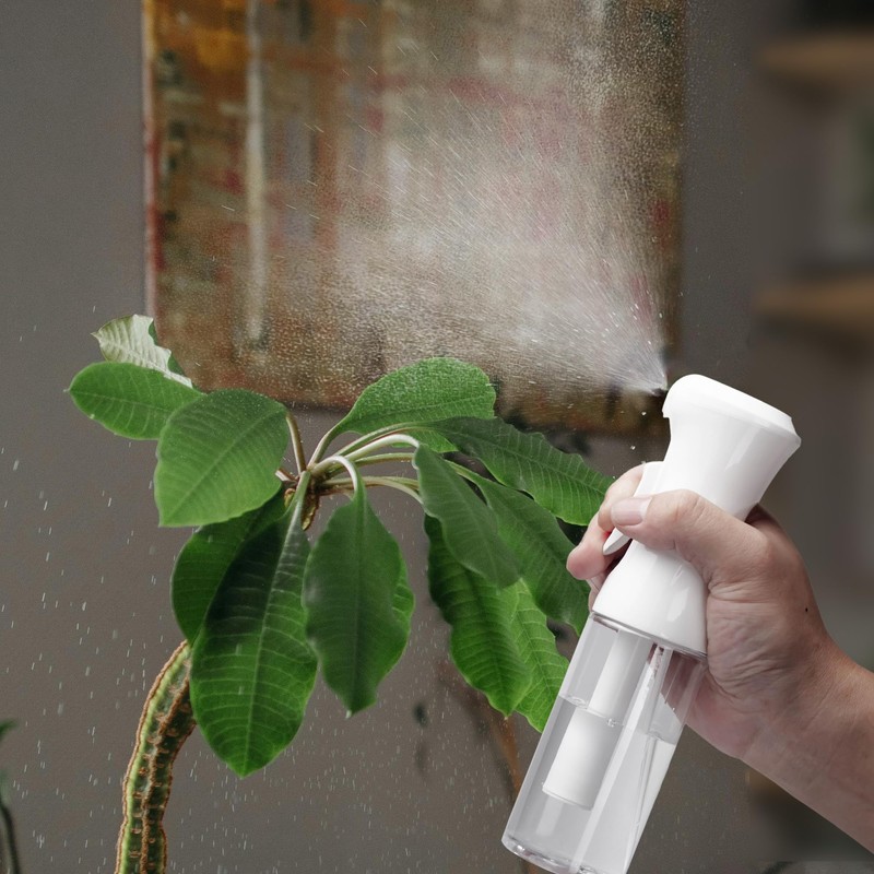 HPPFFY Continuous Spray Bottle for Hair, 1Pack White 6.8oz Mister