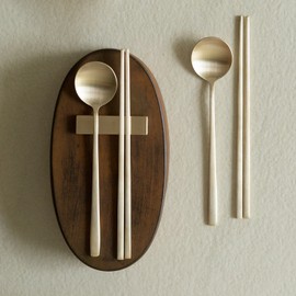 Notdam Bangjja Yugi Organic Dal Spoon Set for 2 / 놋담 방짜유기 유기 달수저 2인세트