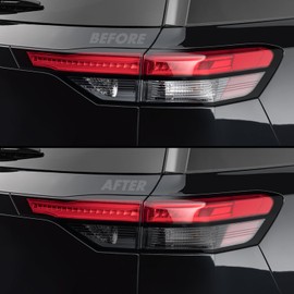 SlickMod PreCut Vinyl Smoke Tint for 2022-2024 Nissan Pathfinder Tail Light (35% Light Smoke, 3. Turn Signal & Reverse)