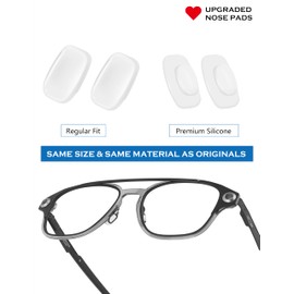 6 Pairs Replacement Nose Pads Nose Pieces for Costa South Point/Flagler/Ponce/Fernandina/Shipmaster/Wader/Peli; for Oakley Cartridge/Spindle/Latch Key/Diecutter/Latch Alpha/Lugplate Glasses, Clear