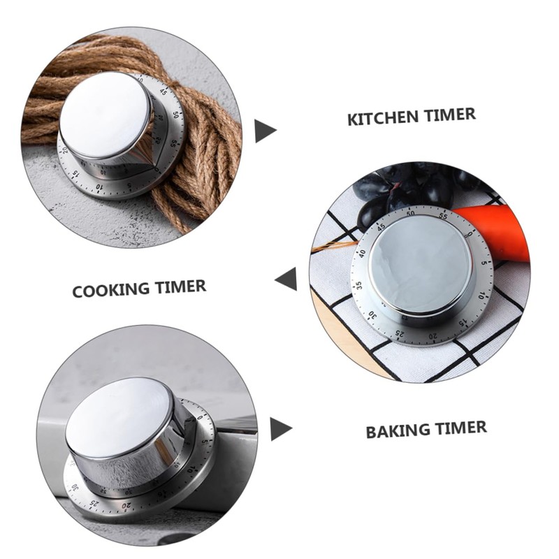 Ciieeo Cooking Reminder Device Mechanical Kitchen Timer Loud Alarm for