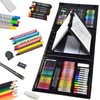 Sunnyglade 185 Pieces Double Sided Trifold Easel Art Set, Drawing