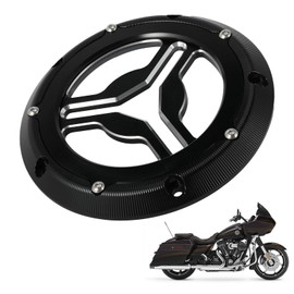 Motorcycle Clutch Derby Cover Protector Visible Aluminum Anodized for CVO Road Glide FLTRXSE, Road Glide FLTRX/Road King FLHR, Street Glide FLHXSE/FLHX 2016-2022