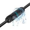 IP68 Waterproof Cable Connector 3-Pin Earth Cable Connection Sleeve for