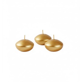 Cereria Di Giorgio - 6 Candele Galleggianti - Ø 4.5 cm h. 2.7 cm - Oro