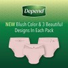 Depend FIT-FLEX Incontinence Underwear for Women, Maximum Absorbency, L, Tan