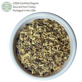 Elanen Naturals Organic Licorice Root 1 lb. (16 oz.), USDA Certified Organic Licorice Root Tea, Licourice Bulk Chopped, Liquorice, Raiz de Regaliz Licrice, Glycyrrhiza glabra, Cut & Sifted