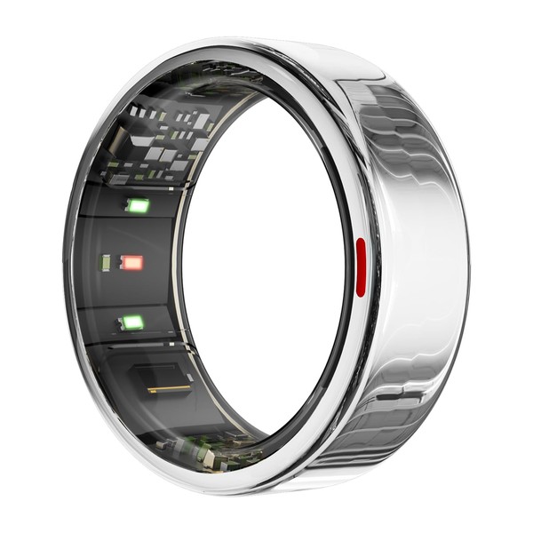 POBOVi Smart Ring with Wireless Charging Case, Size First with