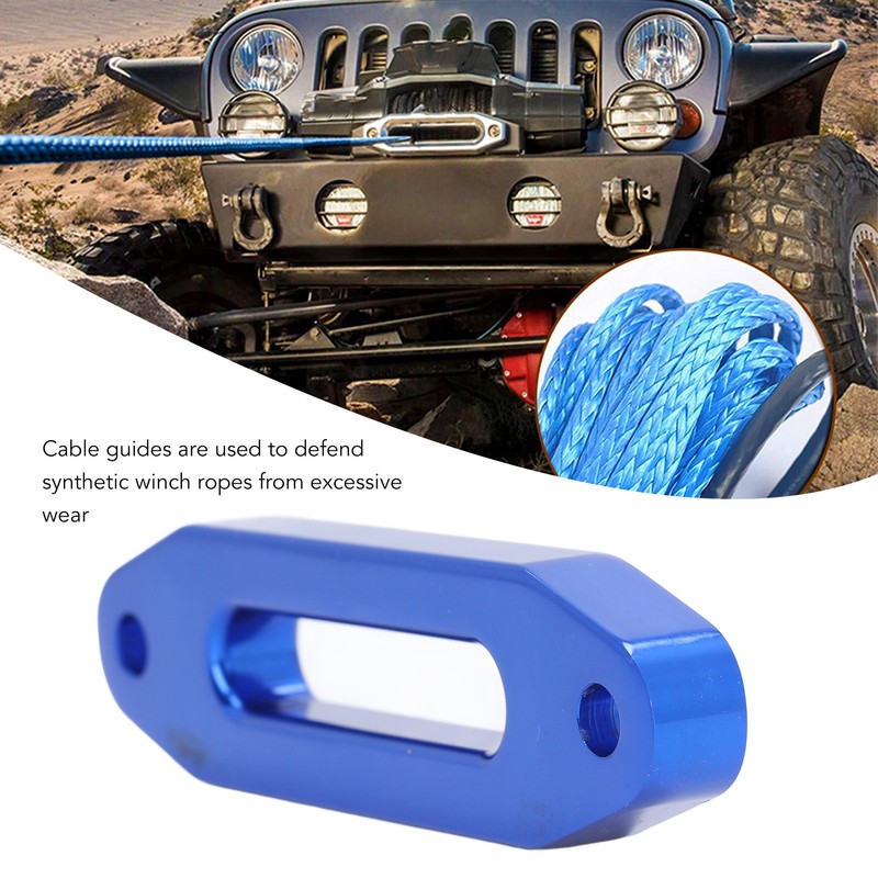 Aluminum Hawse Fairlead Wear Resistant Avoid Entanglement Towing Synthetic Winch