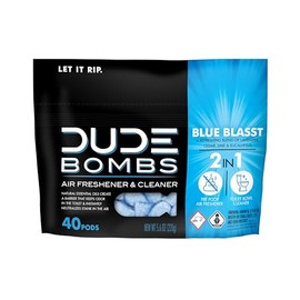 DUDE Wipes DUDE Bombs desodorizante ambientador para inodoro, aroma fresco, 40 cápsulas