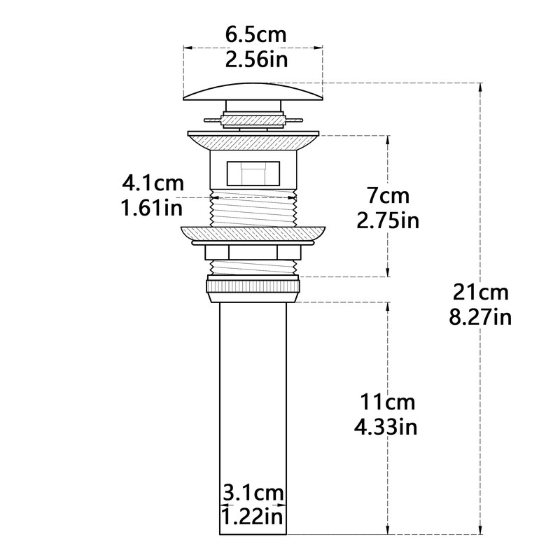 Wellsum Bathroom Faucet Vessel Vanity Sink Large Pop Up Drain