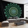 FENDROM Bohemian Mandala Tapestry Hippie Tapestries Psychedelic Green Peacock Boho