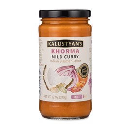 Kalustyan's Mild Sauce, Indian Simmer Sauce, Curry Sauce - From New York City's Favorite Spice Destination - Mild Curry with Notes of Cumin, Cardamom, Turmeric - Gluten-Free, Vegan, 12oz