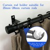 2 Pack Heavy Duty Curtain Pole Brackets – Wall Mounted