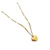 18K Gold Heart Pendant Necklace, Love Gold Plated Jewelry