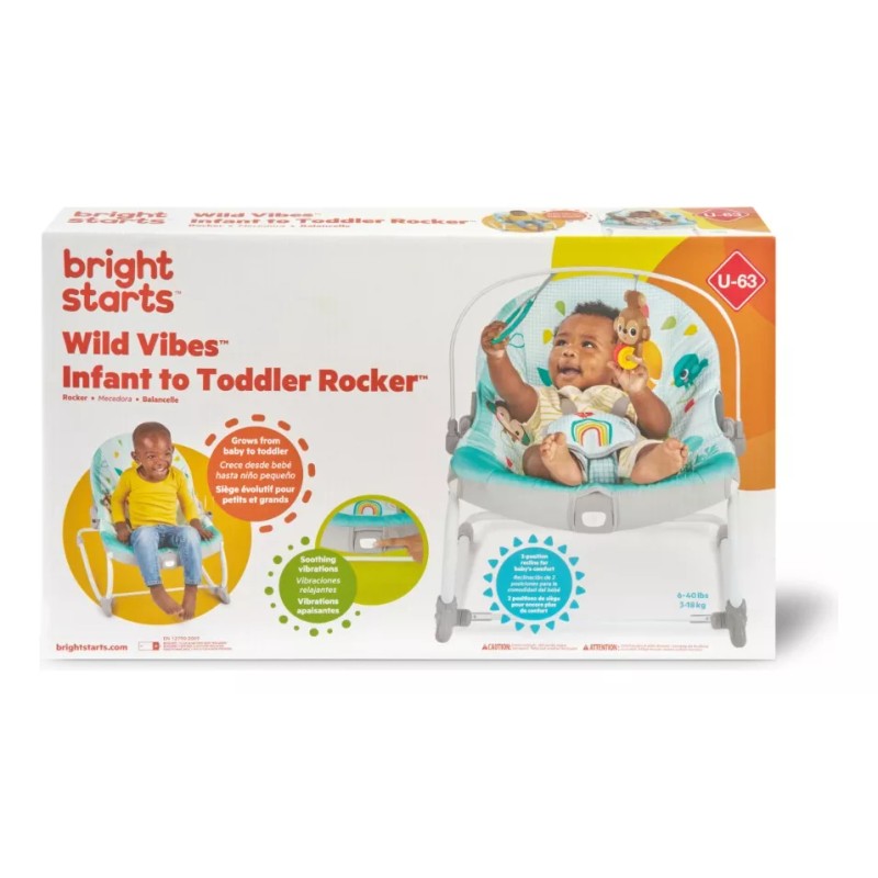 Bright Starts silla mecedora wild vibes 13031 color 0400-azul