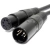 kenable Pulse DMX Spiral Shielded Insulated 5-Pin Male to Female
