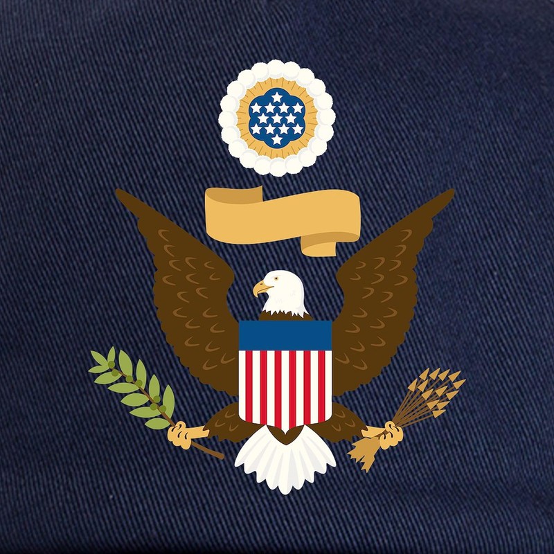 CafePress American Seal Unique Adjustable Baseball Hat Navy