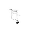 keeeper Dry Storage Container - Fully Adjustable Dosing Lid, Plastic,