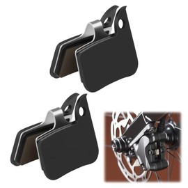 2 Pairs Disc Brake Pads, Quiet Bike Brake Pads Mtb Mechanical Disc Brake Pads for Bicycles Semi-Metallic for Sram Compatible Rival 22 Force 22 Red 22 S-700 Cx1 Apex1 Level TLM (2016-2019)