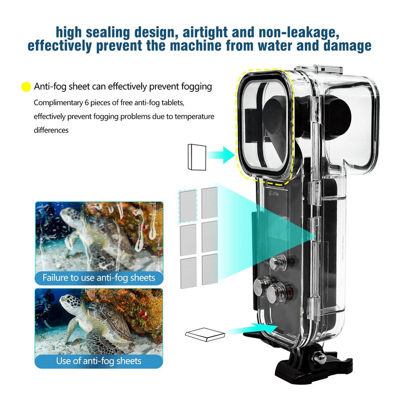 HAFOKO 50M (164ft) Osmo Pocket 3 Waterproof Case Housing for