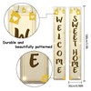 Welcome Sweet Home Porch Sign Door Banner Decor Gold Glitter