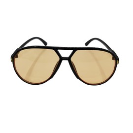 VIGUEUR Retro Aviator Sunglasses - Oversized Aviator Sunglasses for Women, UV400 Protection, Orange