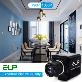ELP USB Camera Manual Zoom 4mm Lens Prototype Camera 2Megapixel 1080p Webcam Cmos OV2710 Webcamera High fps 100fps Web Cam Security Surveillance Dog Pet Baby Video Monitoring USB Cameras for Most OS
