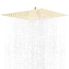BELLEARLY 16 Inch Large Rainfall Shower Head High Pressure Square