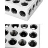 QWORK 2 Pieces Parallel Blocks Metric 1-2-3 Blocks, 23 Holes
