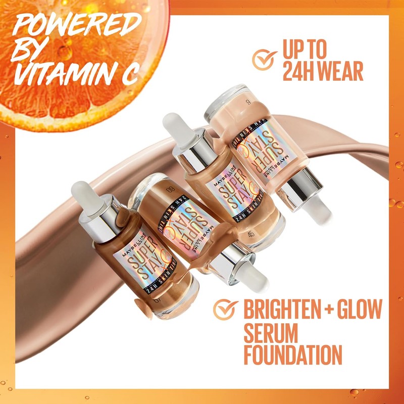 Maybelline Super Stay Skin Tint Foundation, With Vitamin C*, Foundation