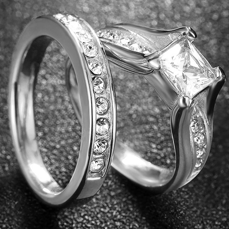 Princess Cut Ring Set (12)